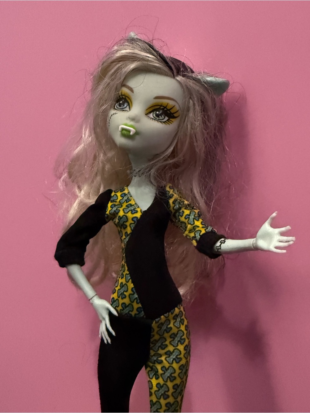Monster High Freaky Fusion Frankie Stein Doll (Clawdeen Inspired) 2014 - Picture 7 of 7